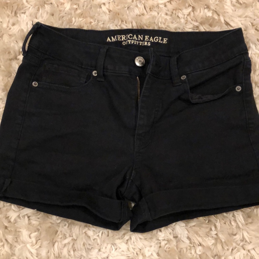American Eagle Next Level Stretch Midi Black Short